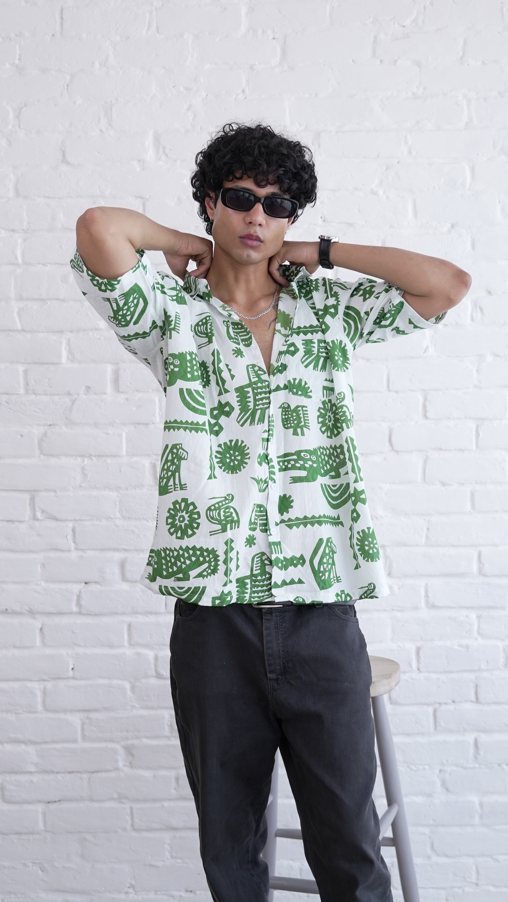 Tribal Jungle Pattern Shirt dripkaar.com